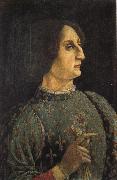 Piero pollaiolo Portrait of Galeazzo Maria Sforza oil painting artist